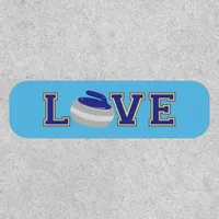 Love Curling Typographic Patch