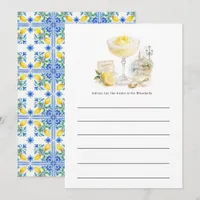 That's Amore! Italian Sgroppino Bridal Shower Advice Card
