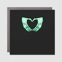Skeleton Hands, Heart, Xray Halloween Costume Car Magnet
