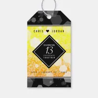 Elegant 13th Citrine Wedding Anniversary Gift Tags