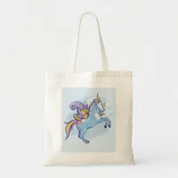 Chipmunk and Unicorn, Magical Friends Tote Bag