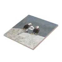 Funny Eagles and Seagull Tile