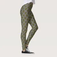 Black White Gold Pattern Leggings ★Unique Fashion★