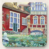 Sweden Scandinavia Traditional Landscape Beverage Coaster