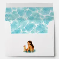 Chic Pool Party Bachelorette Envelope