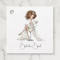 This Wife is a Showgirl Faux Glitter Bachelorette Favor Tags