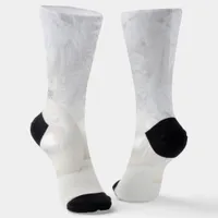 Snow Scene with Ornaments and White Tint Snow Socks