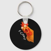 F-Caw-F Chicken Essential Minimal Clean Keychain