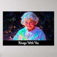 *~* Sympathy Condolence - Celestial Loving Grandma Poster