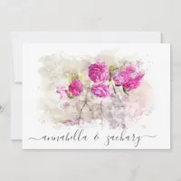 *~* PHOTO RSVP QR AR26 Vintage WEDDING  Invitation