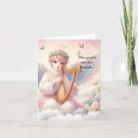 Angel Healing Sympathy Grief Bereavement Thank You Card