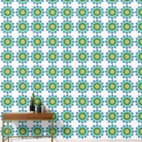 Wall Paper - Blue and Green Mandala