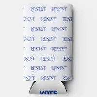 RESIST Vote Blue Seltzer Can Cooler