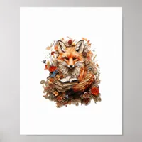 Cottagecore Aesthetic  With Book Cute Goblincore Poster