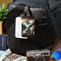 Majestic Bengal Tiger In Mountain Valley Luggage Tag