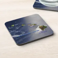 View of the Hawaiian Islands Beverage Coaster