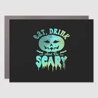 Eat Drink And Be Scary Halloween Vintage Classic Car Magnet