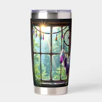 Boho Purple Dreamcatcher in Window Insulated Tumbler