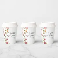 Baby Shower Floral Paper Cups