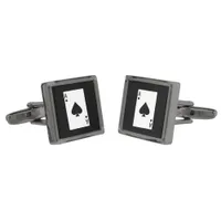 Ace Of Spades Cool Card PLayer Cufflinks