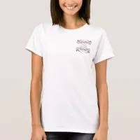 pink black  Chic Business promotional Tshirt