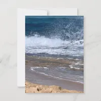 Coastal Beach Ocean Sea Foam Sand Surf Postcard