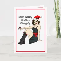 Dear Santa, Define Naughty | Christmas Humor Card