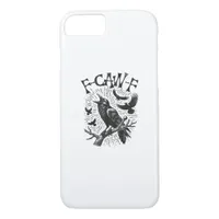 Funny Vintage Crow F-Caw-F iPhone 8/7 Case