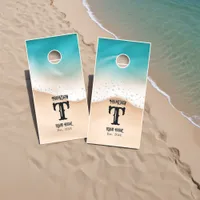 Tropical Beach House Cornhole Set