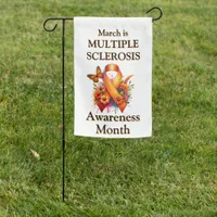 Multiple Sclerosis Awareness Ribbon Garden Flag