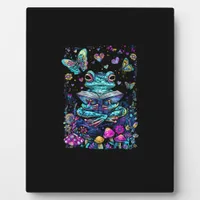 Frog Aesthetic Cottagecore Goblincore Reading Plaque