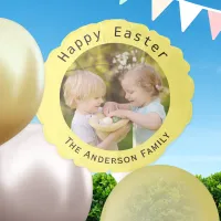 Happy Easter Yellow Personalised Photo Party Gift Balloon