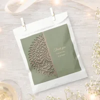 Elegant Modern Sage green & gold classic mandala F Favor Bag