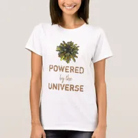 *~* Yellow Gold Crystal Sphere Women White T-Shirt