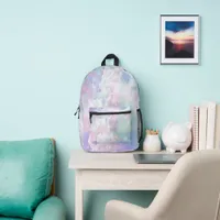 Dreamy Clouds and Stars  Printed Backpack