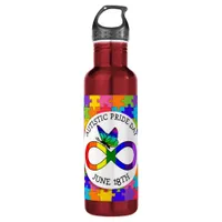 Autistic Pride Day June 18 Awareness Water Bottle