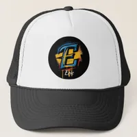 Customizable Bold Graffiti Letter 'E' Initial Trucker Hat