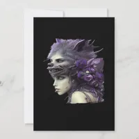 Whimsigoth Funny Design For Halloween Holiday Card