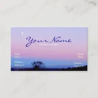 Morning Moon Sky Business Card