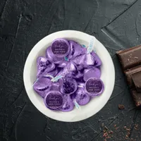 Graduation purple violet glitter dust thank you hershey®'s kisses®