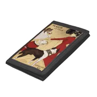 Vintage Dog Show Ad Tri-fold Wallet
