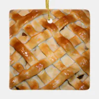 You are the Apple of my Pie | Funny Food Pun  Ceramic Ornament