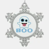 Boo Silly Funny Meme Snowflake Pewter Christmas Ornament