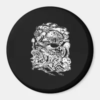 Cottagecore Aesthetic Frog Mushroom Goblincore Cre Magnet