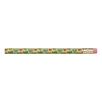 Red & Green Hearts Ribbon Pencil