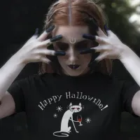 Happy Hallowine! Halloween Wine Pun T-Shirt