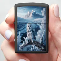 Ural Owl Guardian of the Frosted Pines Zippo Lighter