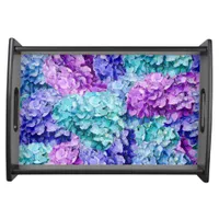 Magnificent hydrangea blossoms    serving tray