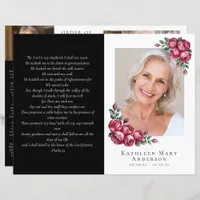 Budget 4-page Minimalist Funeral Program