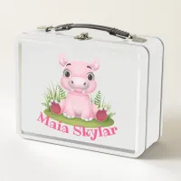 Kids Hippo Customized Lunchbox